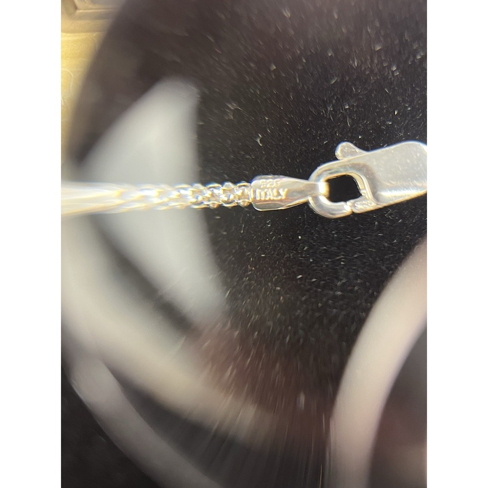 Vintage Sterling Silver 925 Popcorn Chain 16" - Picture 5 of 7